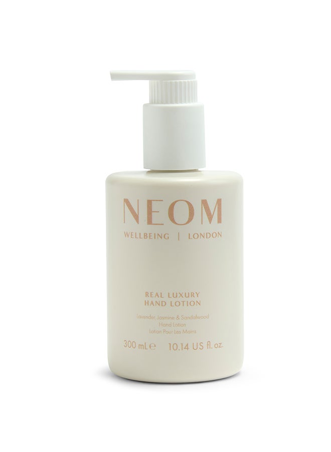 Real Luxury Hand Lotion 300ml – Deeply Nourishing Hand Lotion with Essential Oils for Soft, Smooth & Hydrated Skin