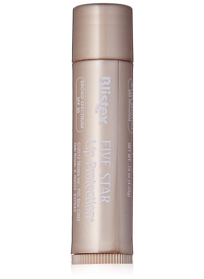 Five Star Lip Protection, SPF 30-0.15 oz (Pack of 6)