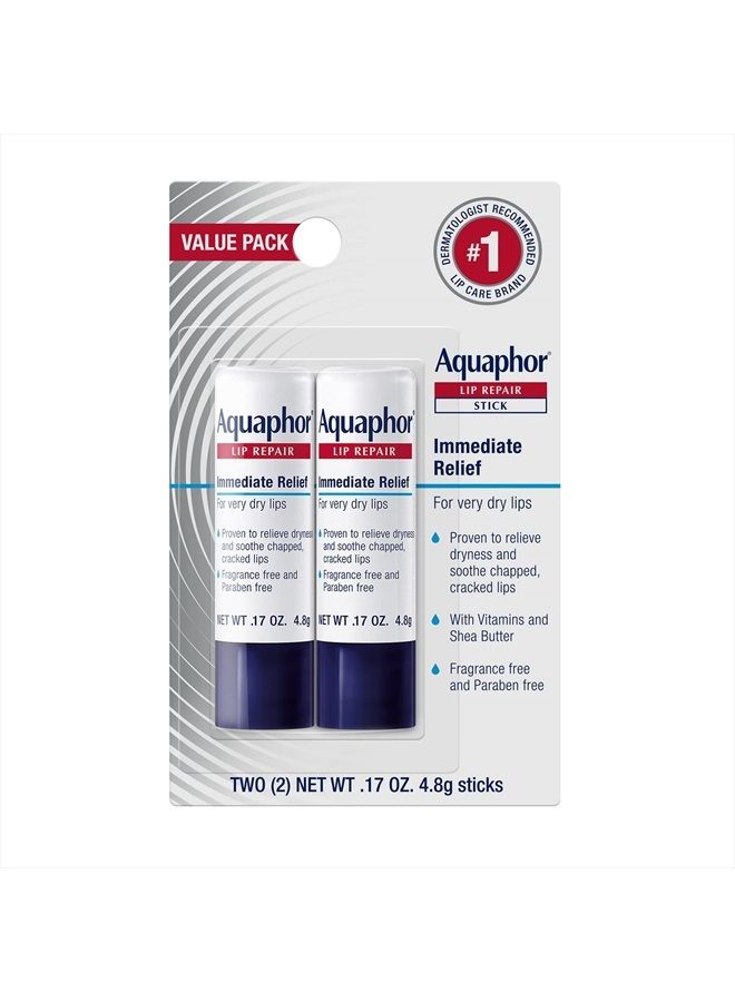 Lip Repair Stick, Lip Protectant, Moisturizing Lip Balm Multipack, 2 Count (Pack of 1)