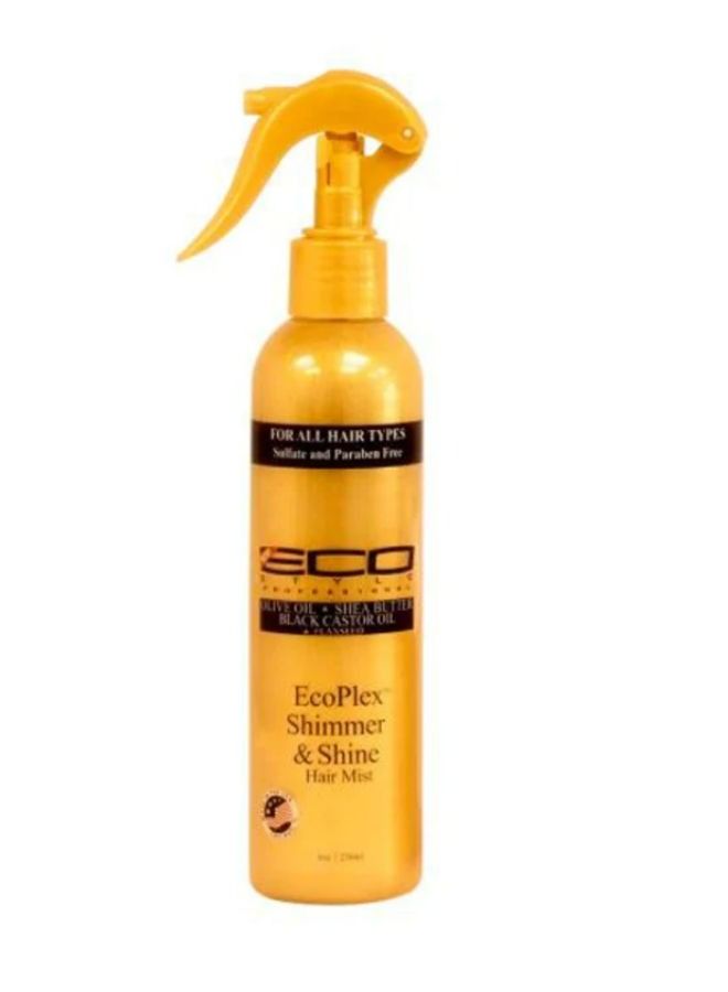 Eco Style Olive Sheabutter Black Castor Oil Ecoplex Shimmer Shine Hair Mist 236 ML
