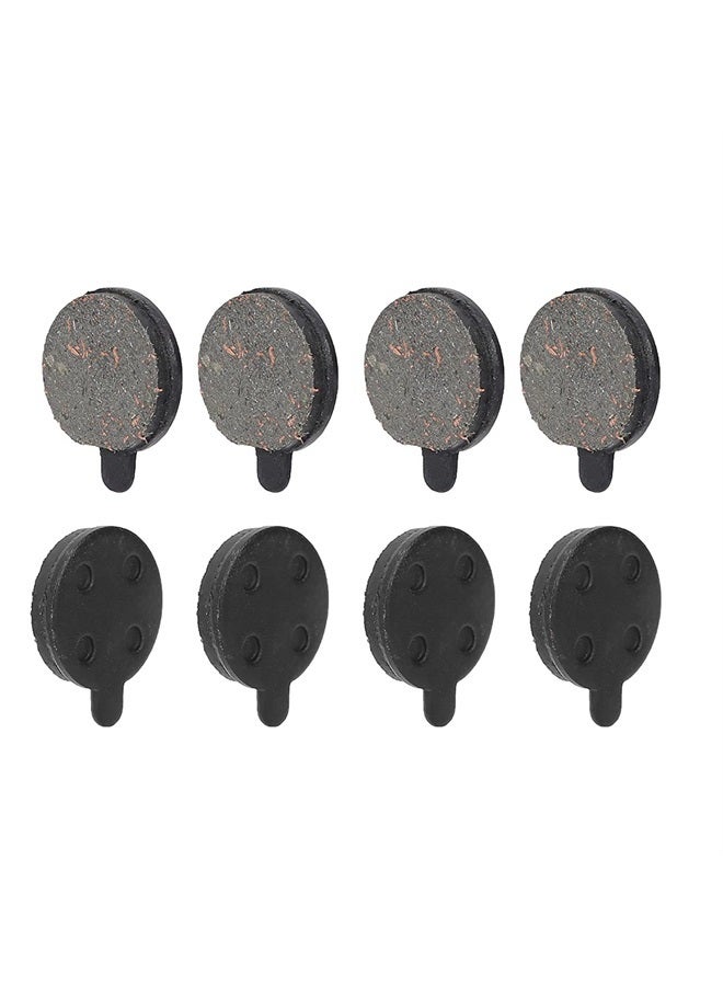 E Scooter Brake Pads 10 inch, 4 Pairs Semi Metallic Disc Brake Pads Replacement Accessory Metal Brake Rotor Pad Low Noise Wear Resistance Pad Parts for Electric Bike