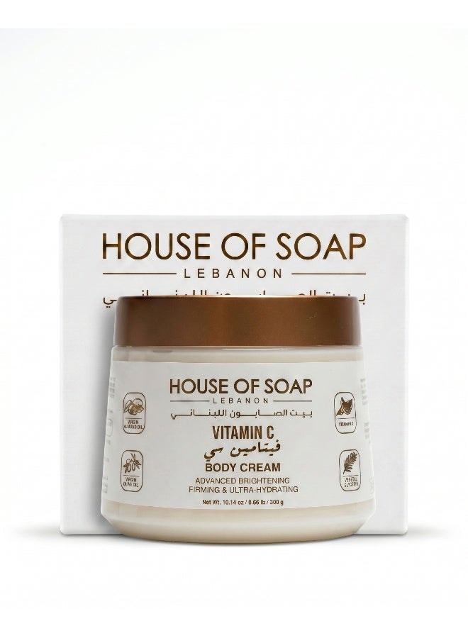 Whitening Vitamin C Body Cream Deep Moisturizing & Skin Softening Formula for Daily Hydration – 300g