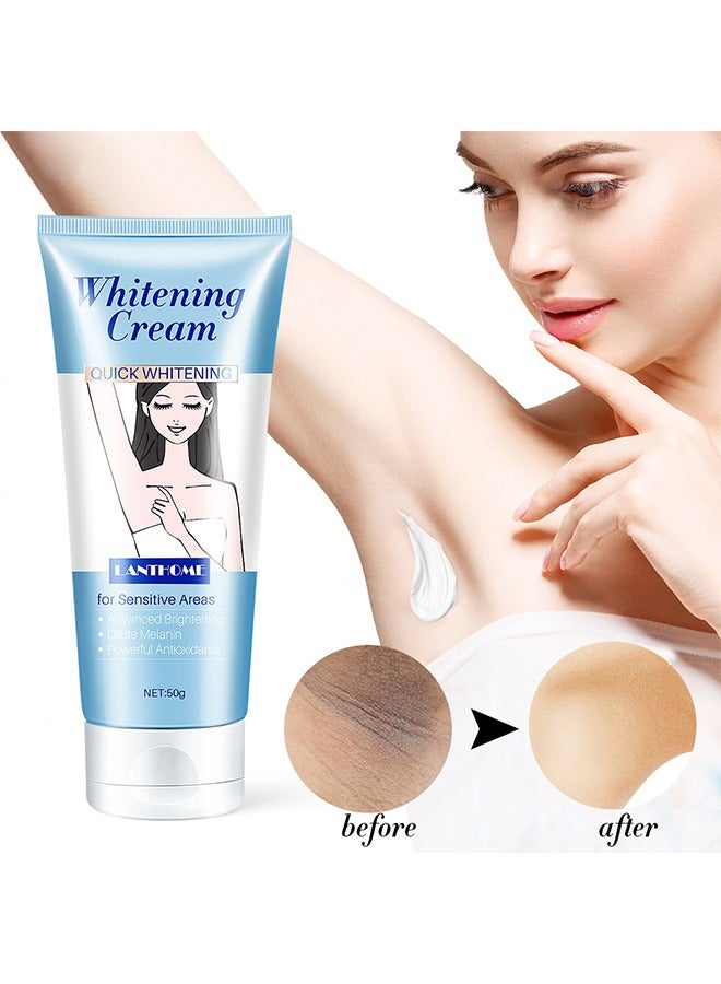 Whitening Body cream, Dark Spots Body Cream, Prevent Aging Moisturizing Skin Brightener Cream, Smoothing Brightening Cream, White Lightening Beauty Cream 50G
