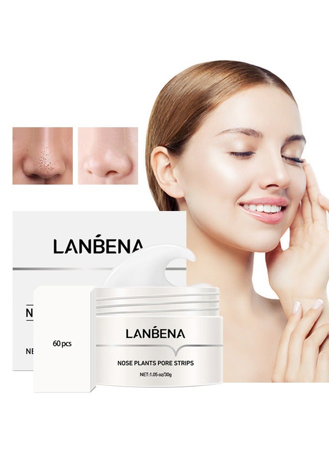 Nose Plants Pore Strips，Blackhead Remover Black Mask Charcoal Mask Peel off Mask Facial Pore Cleanser Purifying Face Mask Nose Strips 30g