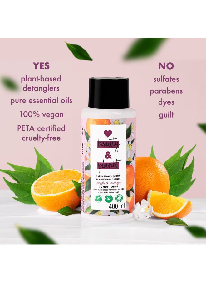 Length And Strength Conditioner With Curry Leaves, Biotin And Mandarin 400Ml - image 4