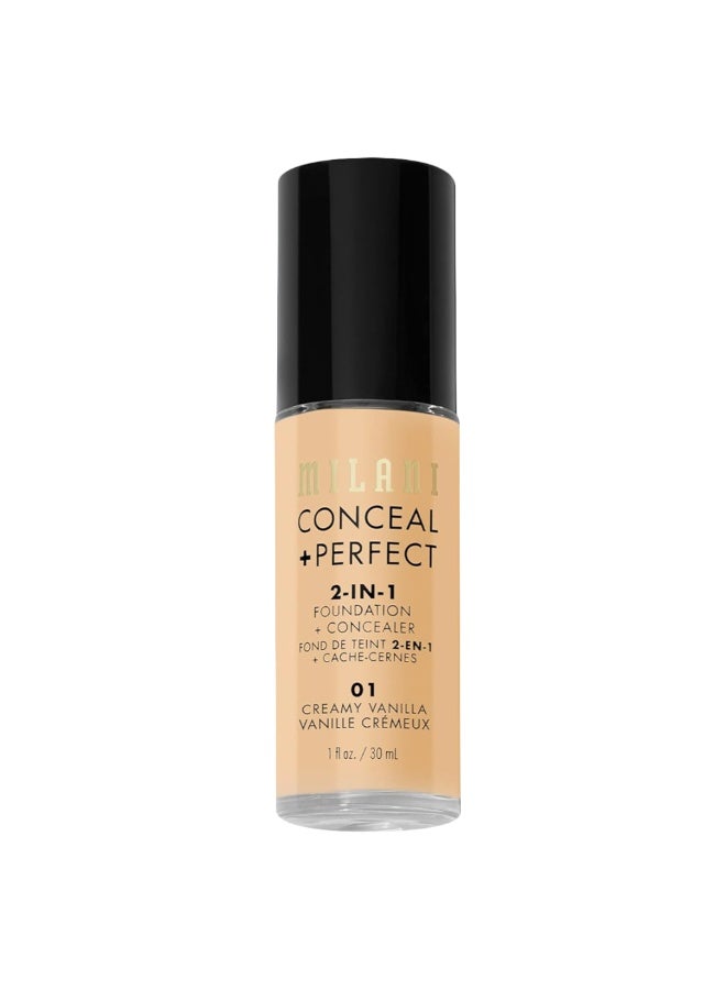 Cosmetics Conceal + Perfect 2-In-1 Foundation & Concealer 30ml - 01 Creamy Vanilla