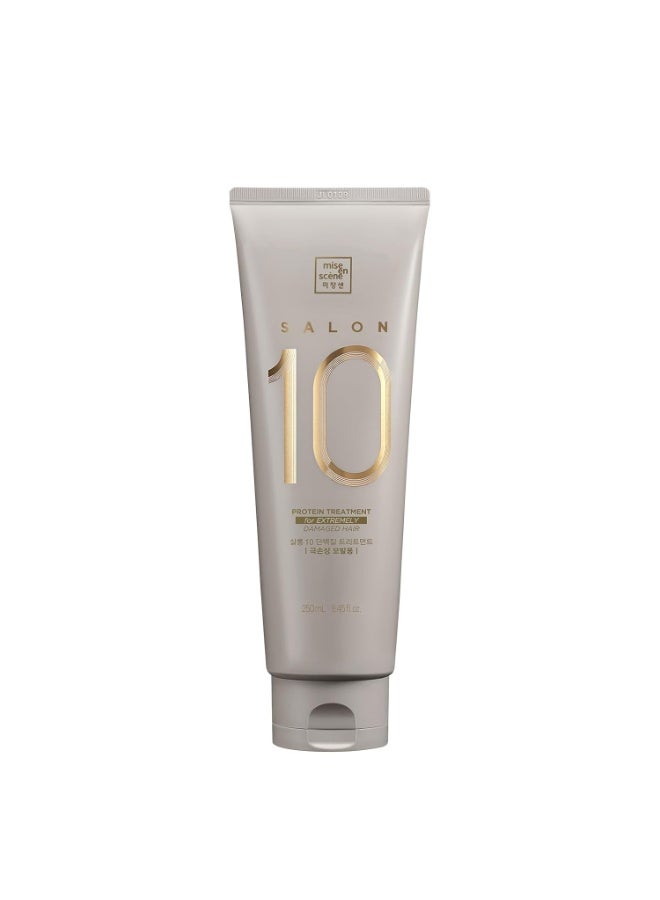 Mise En Scene Salon 10 Protein Treatment for Severe Damaged Hair - Low Porosity Hair Care, Deep conditioner with Floral Fragrance, 10-Second Protein Recover, Korean hairproduct 8.45 Fl. Oz. (250ml)