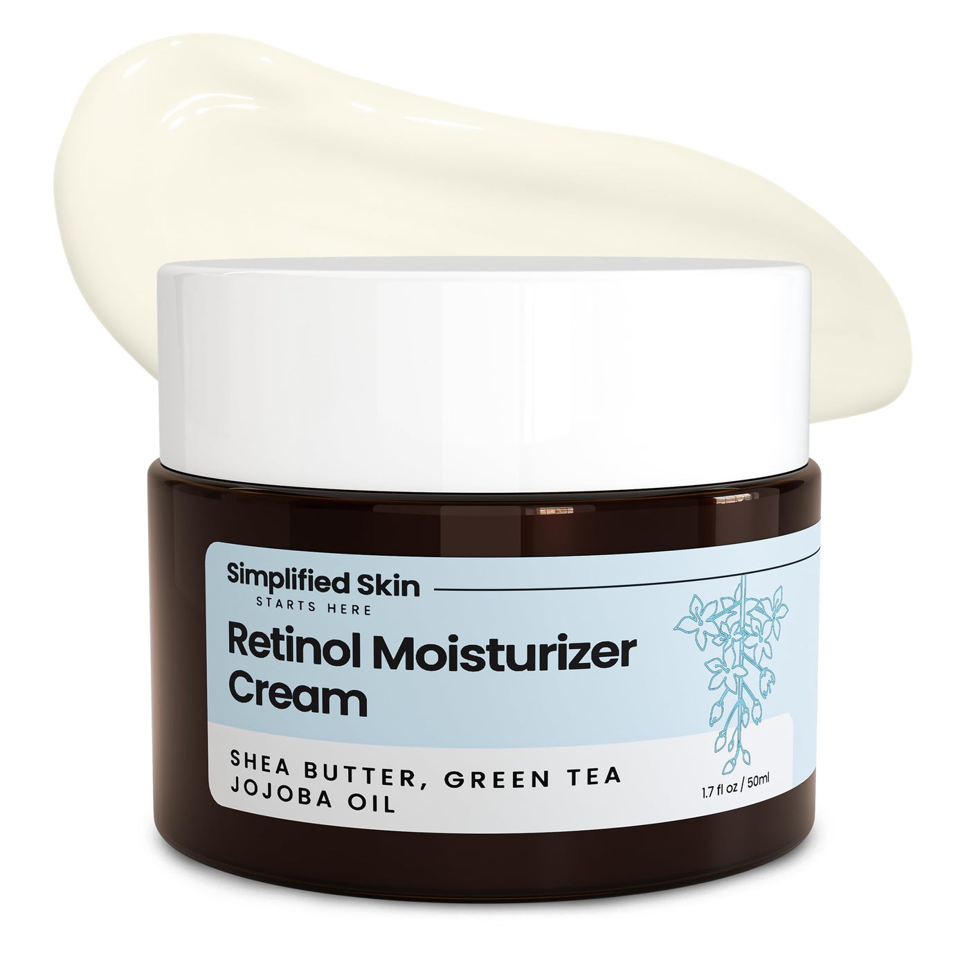 Retinol Cream for Face â€“ 2.5% Retinol Moisturizer for Fine Lines, Firming & Collagen Boost â€“ Anti-Aging Night Wrinkle Cream with Hyaluronic Acid â€“ 1.7 Oz