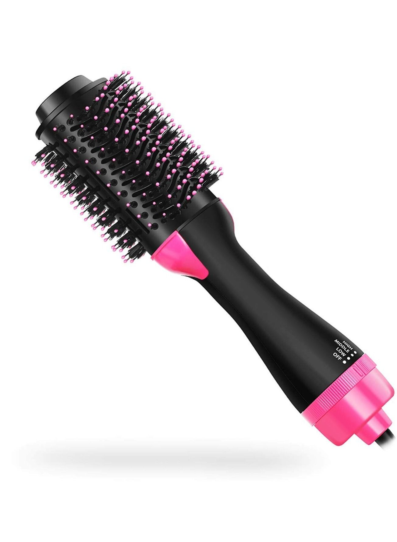 One Step Hair Dryer,Volumizer Hot Air Hair Dryer Brush,Salon Negative Electric Blow Dryer Rotating Curler and Ion Hair Straightener Brush for Fast Drying,Straightening,Curling