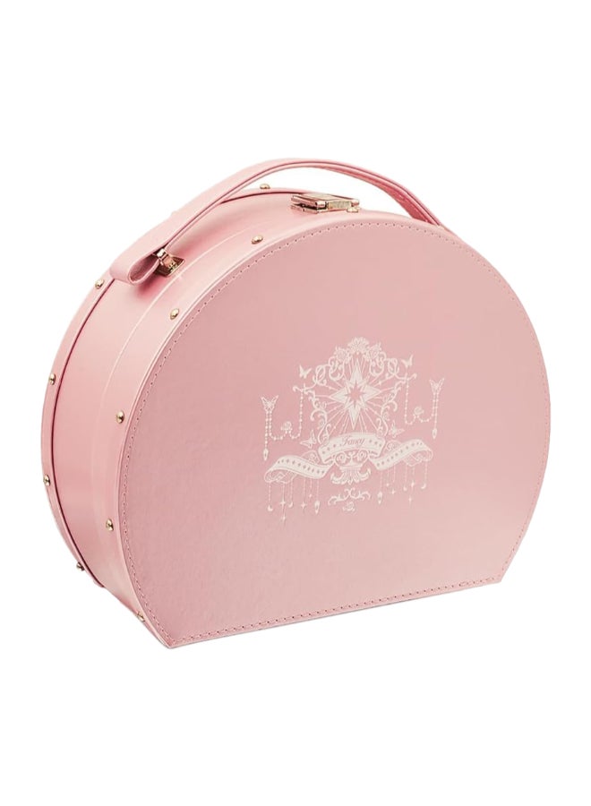 Dream Star Makeup Gift Box with Mirror- Travel Makeup Organizer And Cosmetic Case, Lovely Gift For Women, Girls, 19×24×9.5 cm