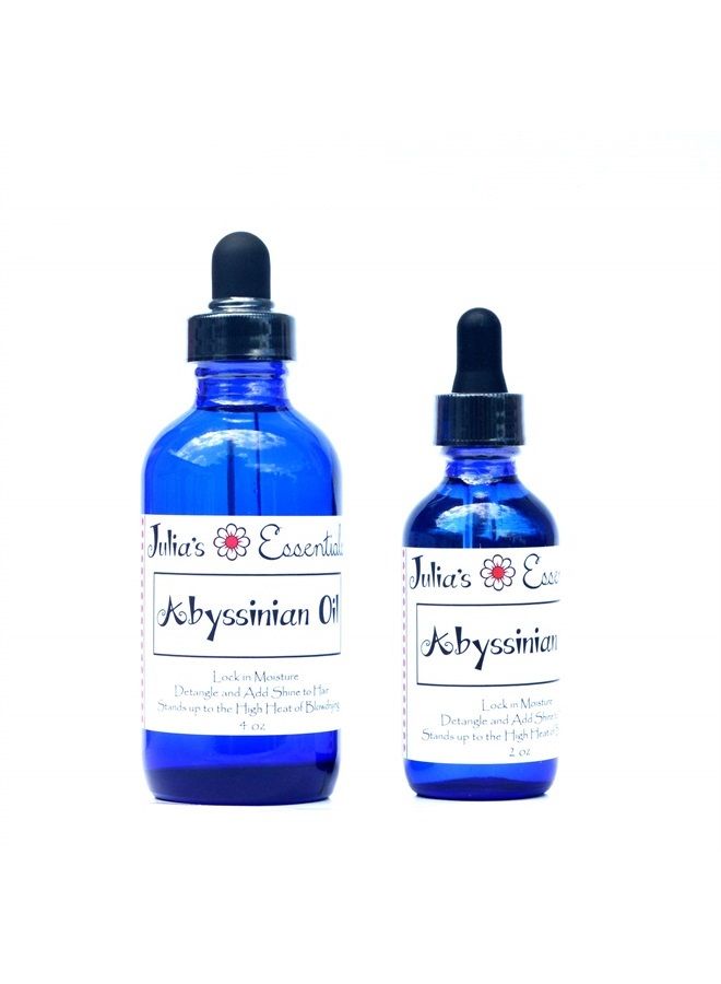 100% Pure Abyssinian Oil (Crambe Abyssinica) Naturally Grown in Canada, Pressed then Refined for Virtually Weightless Hair Oil (2oz)