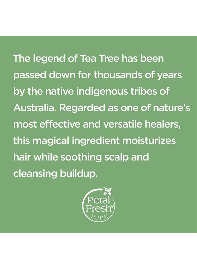 Pure Scalp Treatment Tea Tree Conditioner, Nourishes the Scalp, Reduces Itchy Scalp and Irritation, Infused with Essential Oils, Vegan and Cruelty Free, 16 Fl. oz