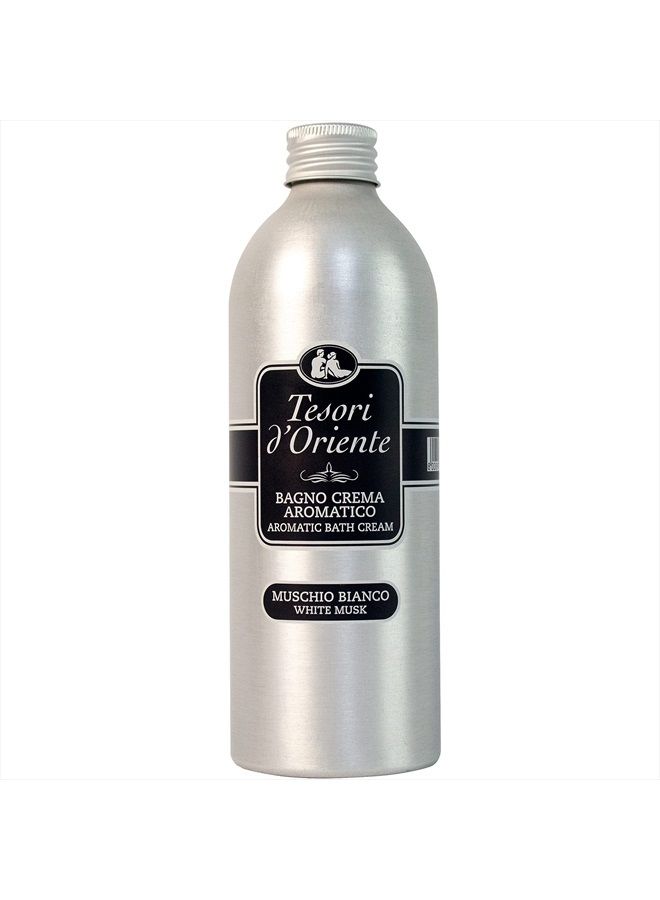 Bubble Bath for Women, Foaming Bath, Bath Bubbles for Women Relaxing, Luxurious Body Wash for Women & Skin Care - 500 Ml-16.91 us Fl Oz- [Italian Import ]-(White Musk)