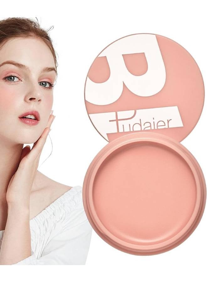 Blush Matte Face Blusher Long wearing Makeup Balm Waterproof Facial Nourishing Blush Cream Blush for Contours Cheeks Infused with Castor Oil and Vitamin E Ultra Pigmented Blush for Natural Glow 01