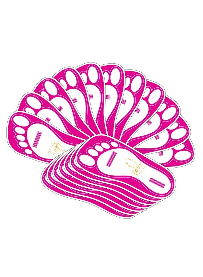 120 Pairs(240 Feets) Disposable Tanning Feet Pads Sunless Airbrush Spray Tent Protect Foot Shaped Spray Tan Sandals