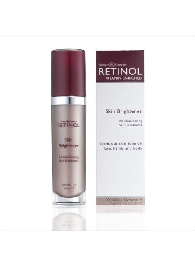 Retinol Skin Brightener – The Original Retinol Brand – Skin Tone Corrector Smooths & Rejuvenates Face for Healthy Glow – Minimizes Fine Lines & Wrinkles with Plant & Fruit Extracts, Vitamin A, C & E