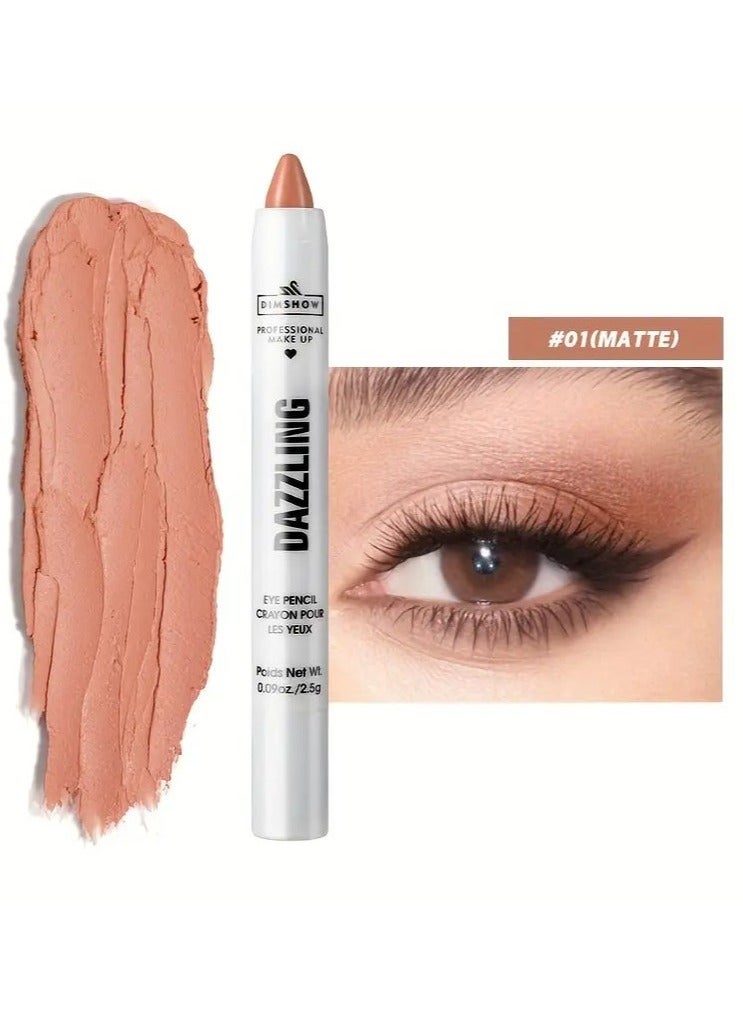 Vibrant Pearl Glitter Eyeshadow Pen - Liner & Shadow Combinations - Waterproof, Sweat-Proof, Smudge-Proof, Brightening Highlighter for Music Festivals, Under Crease, Eyelid Application #1