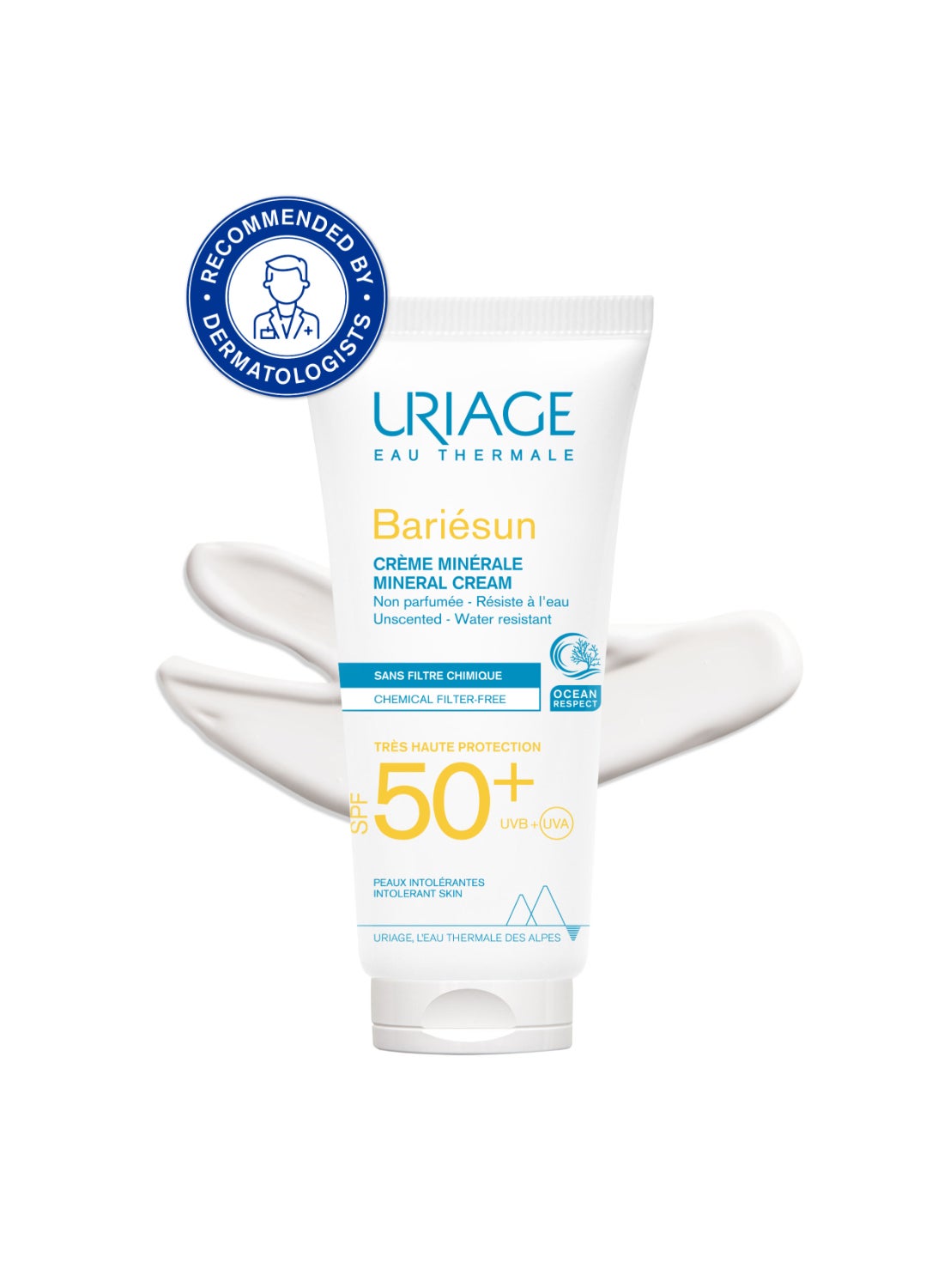Bariesun SPF 50 Plus Mineral Tinted Sunscreen Fragrance Free Preservative Free Aquaspongines | For Sensitive Skin 100ml