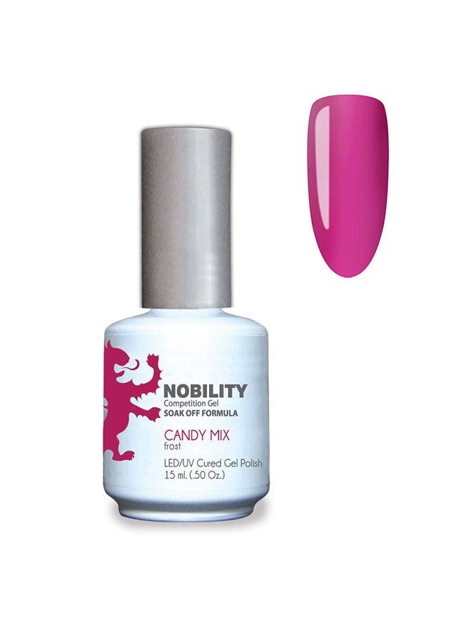 Gel Nail Polish 15 ml, Long Lasting, Chip Resistant, Requires Drying Under UV Led Lamp Candy Mix Nbgp04