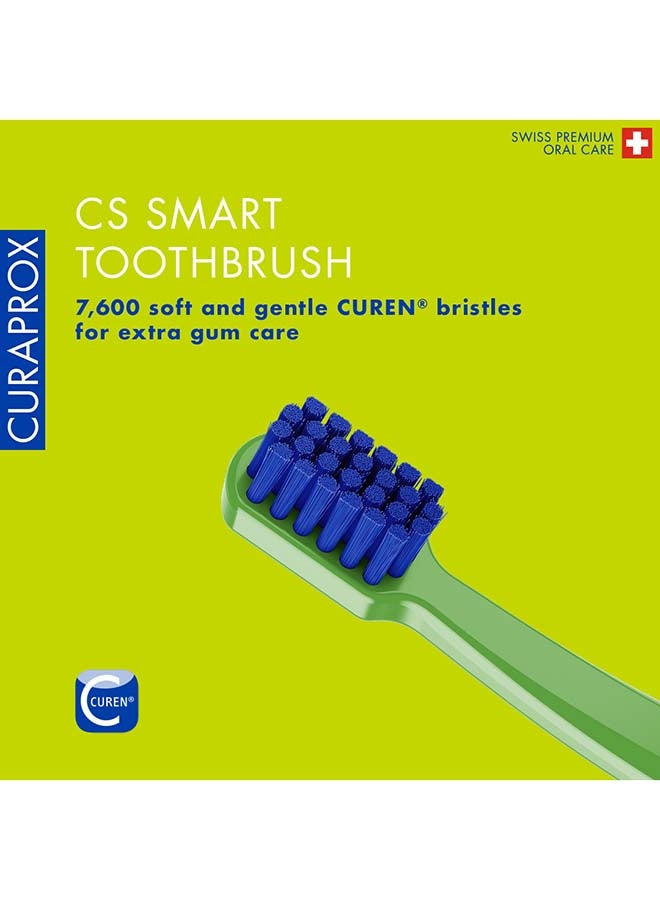 Cs Smart Toothbrush With 7,600 Filaments I Ultra-Soft Manual Brush Promotes Healthier Gums And Teeth I Small Brush Head For Precise Cleaning I Single Pack - Assorted - image 2