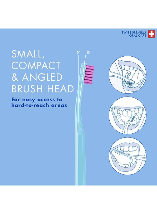 Cs Smart Toothbrush With 7,600 Filaments I Ultra-Soft Manual Brush Promotes Healthier Gums And Teeth I Small Brush Head For Precise Cleaning I Single Pack - Assorted - image 4