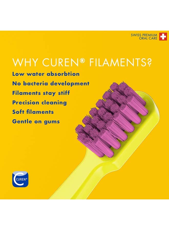 Cs Smart Toothbrush With 7,600 Filaments I Ultra-Soft Manual Brush Promotes Healthier Gums And Teeth I Small Brush Head For Precise Cleaning I Single Pack - Assorted - image 6