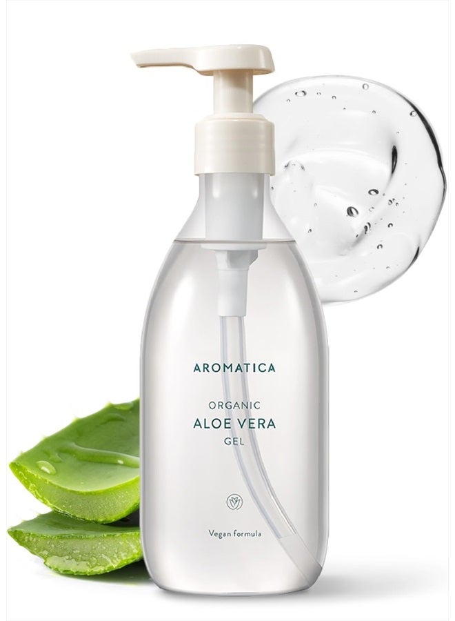 Organic Aloe Vera Gel JUMBO 500ml, After Sun Care And Sunburn Relief with Pure Aloe Vera Gel Face&Hair, Sun Burn Moisturizer EWG Verified