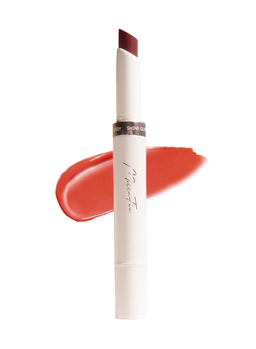 MilleFée Glow Lips Luster Lipstick for Anti-Falling & Highly Moisturizing Sparkling Finish-05 Bitter Tangerine