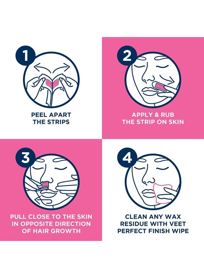 Face Ready to Use Wax Strips for Sensitive Skin Wax Strips