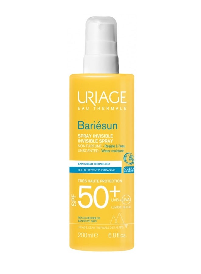 Bariésun Invisible Spray Very High Protection SPF50+ Fragrance Free 200ml