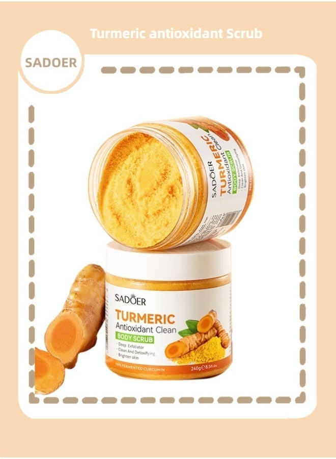 Turmeric Anti Oxygen Cleaning Matte for Cleaning the Body Beauty Exfoliating Body Scrub