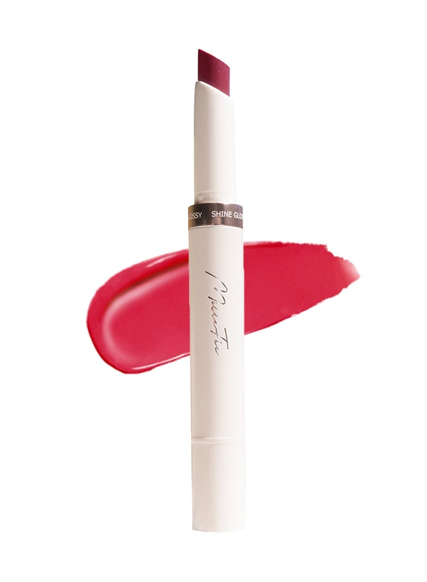MilleFée Glow Lips Luster Lipstick for Anti-Falling & Highly Moisturizing Sparkling Finish-03 Modern Red