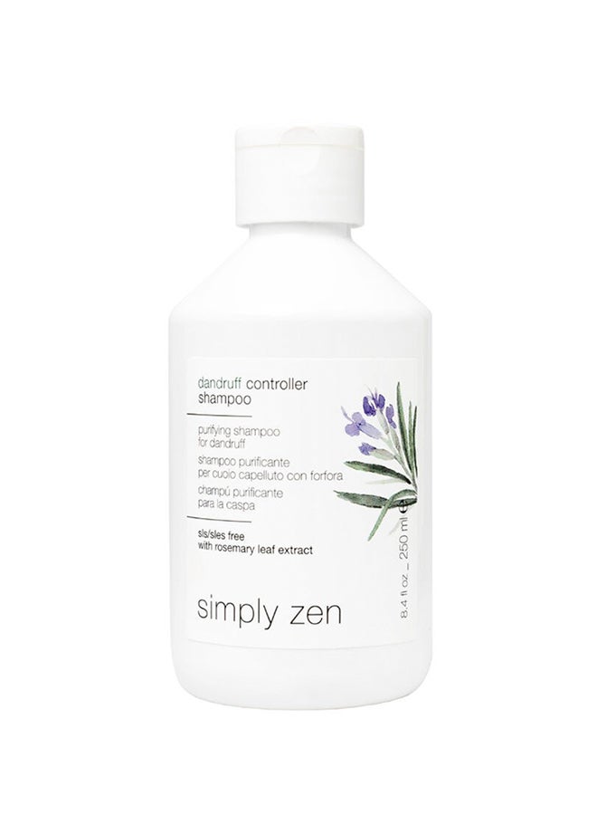 Simply Zen Dandruff Controller Shampoo 250ml – Rapid Flake Control for Itchy Scalps, Zinc Pyrithione, Antifungal Wash for Dandruff Relief 250ml