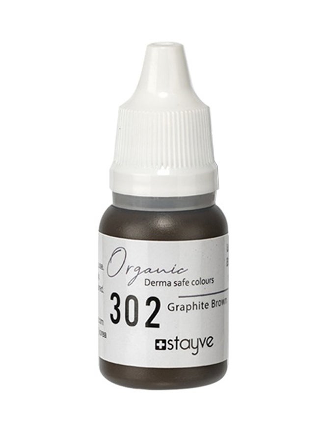 302 Graphite Brown Organic Eyebrow Pigment 10ml SGB302
