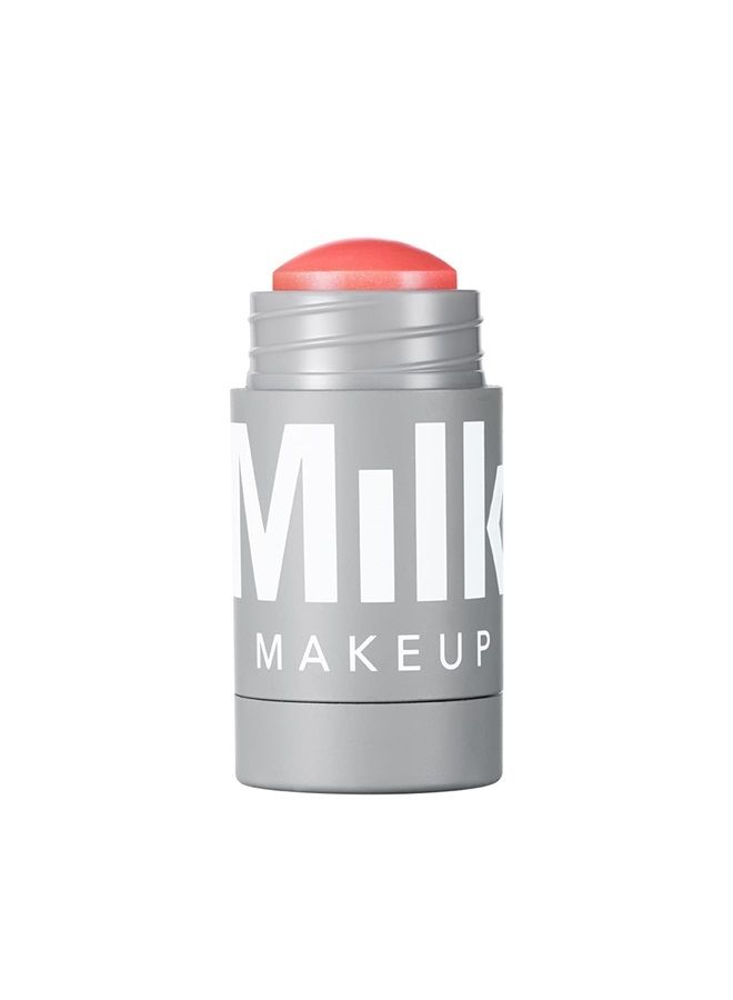 Lip and Cheek Tint - Pigmented Cream Stick - Natural Vegan Formula - 0.21 Oz (PERK - Shimmery Coral)