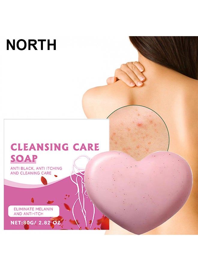 Cleansing Care Soap, Pore Exfoliating, Softening Skin, Anti-Blemishes, Exfoliating, Desalting Acne Mark Moisturizing Skin Cleansing Soap Shower Soap