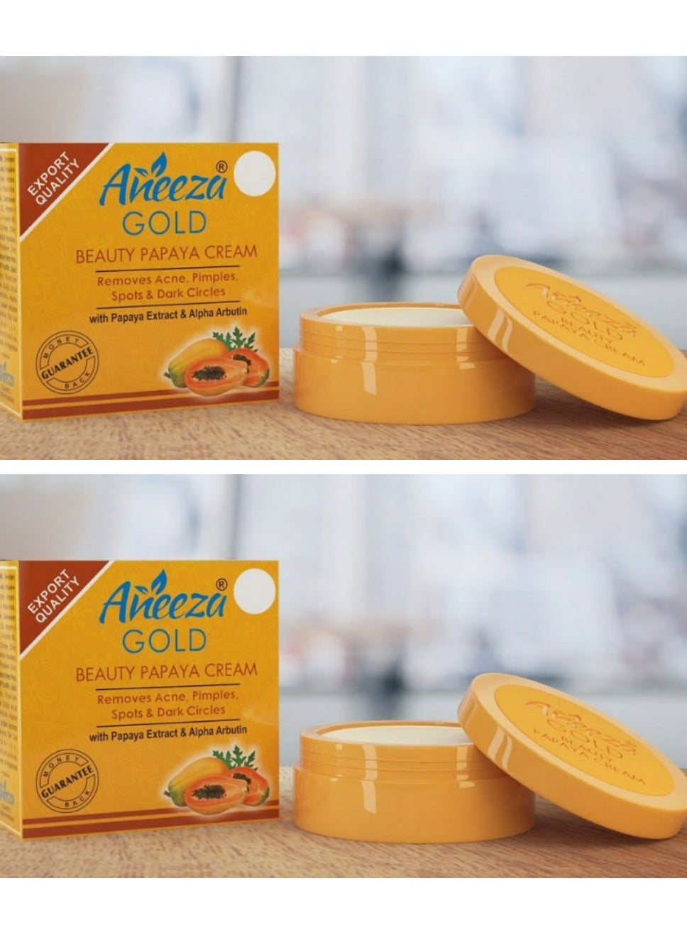Beauty Papaya Cream Removes Acne Pimples Spots And Dark Circles 2 Pcs