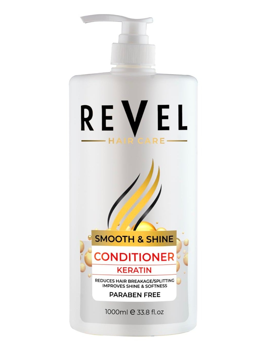 Revel Hair Care Anti Hair Fall Keratin Conditioner 1000ml, For Hairs, Reduces Hair Breakage, Splitting, Improves Shine & Softness