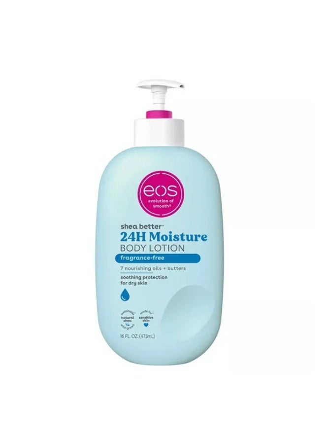 Shea Better Body Lotion- Fragrance Free, 24-Hour Hydration Skin Care 473 ML