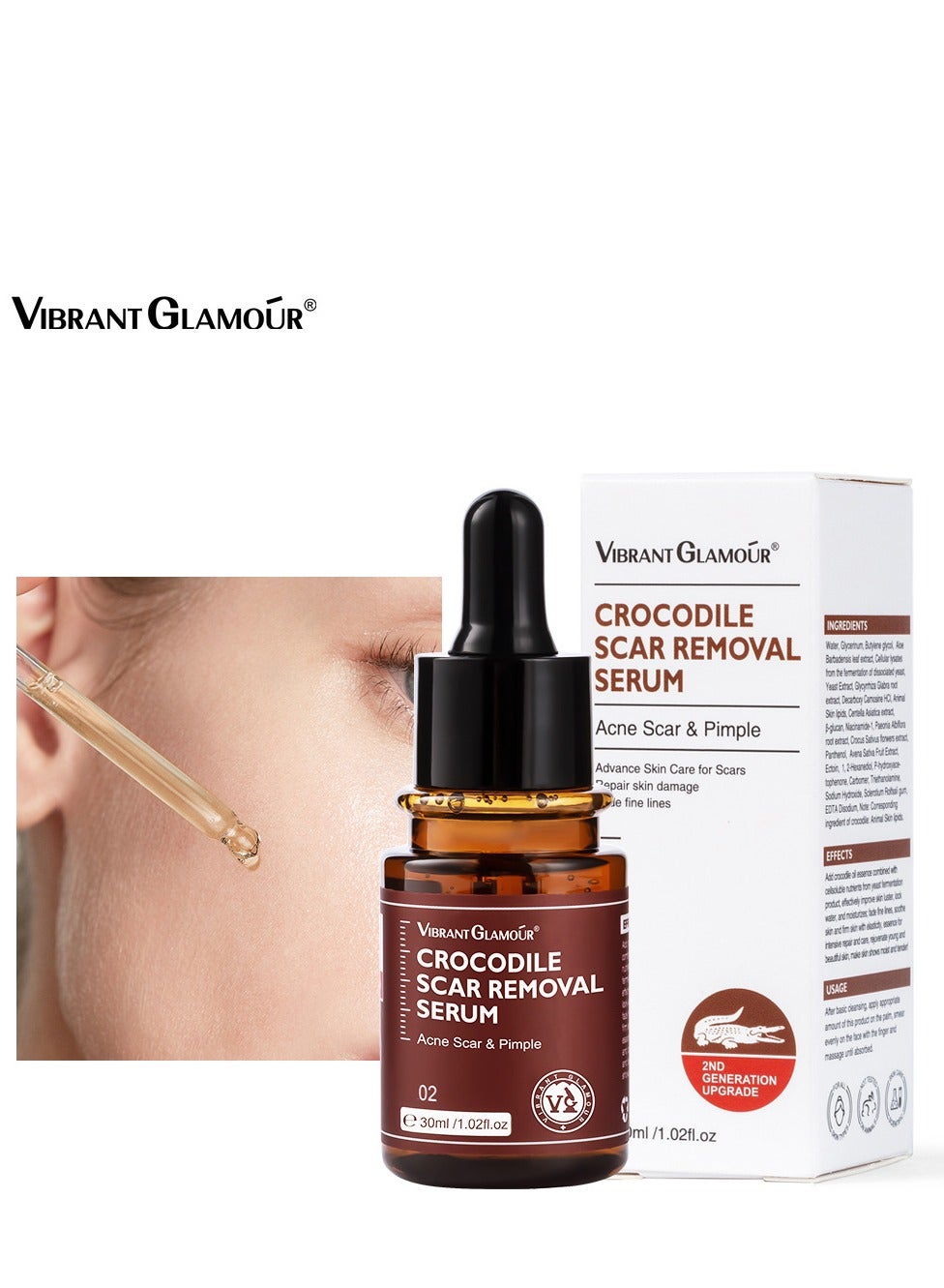 Scar Repair Serum - Lightweight Brightening Formula - Rich in Antioxidants - Intensely Hydrating - Reveals Youthful Glow - Reduces the Look of Fine Lines - Sulfate & Paraben Free - 30ml