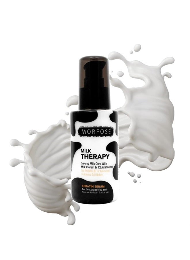 Milk Therapy Serum, Nurishment and Protection, Silkier, Shinier, Healthier-looking and Stronger Hair, Split-end Healing, provides Softness, Vitality and Radiance, 100 ml