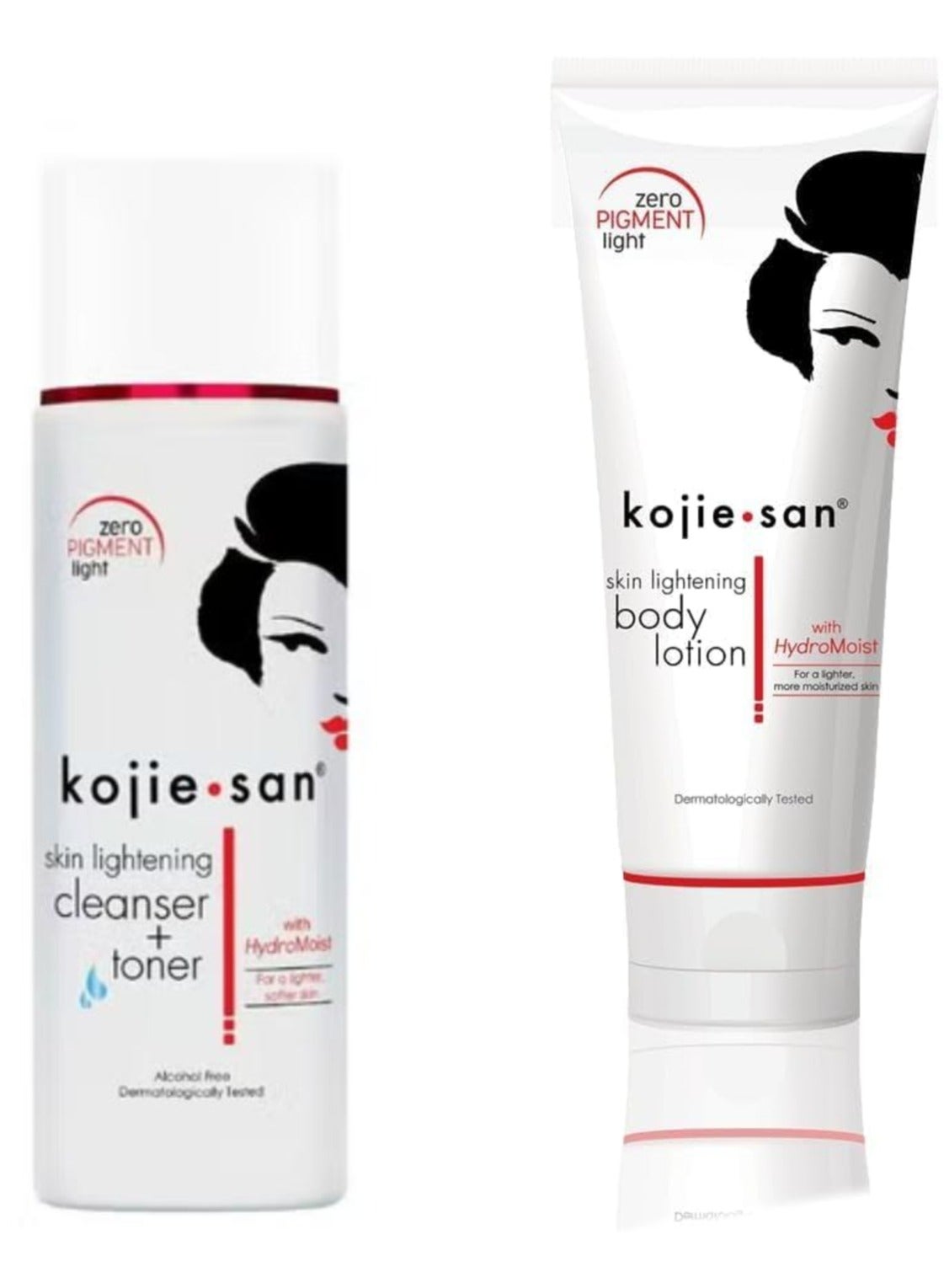 The Best Set For Lightening  Makeup Remover Lightening And Brightening Face Cleanser Toner 100 ml  + Body Lotion with HydroMoist 100g