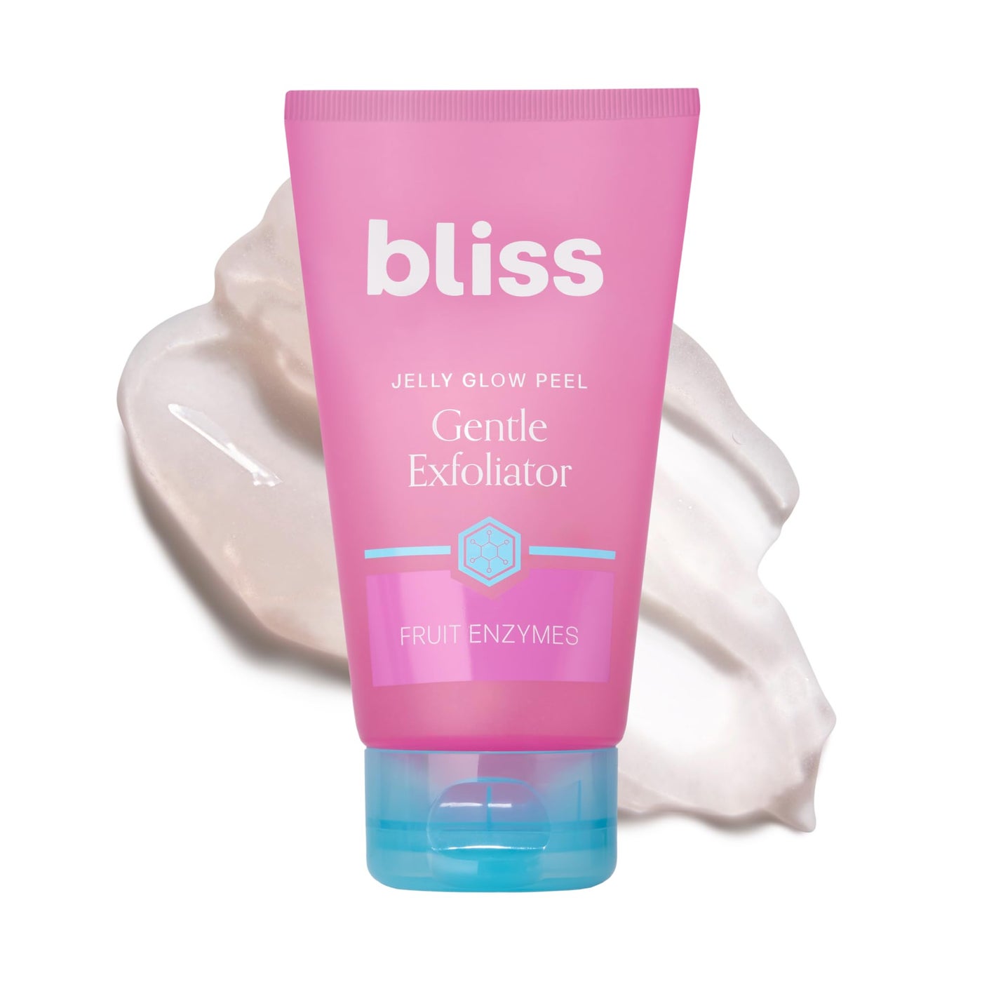Bliss Jelly Glow Peelâ„¢ Gentle Non-Abrasive Cleanser and Exfoliator With Fruit Enzymes - 4 Oz - Nourishes and Hydrates Skin - Clean - Vegan & Cruelty Free