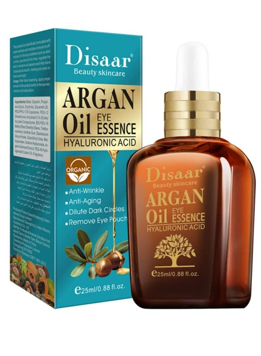 Argan Oil Eye Essence Hyaluronic Acid Anti-Wrinkle Anti-Aging Remove Eyes Pouch 25 ml