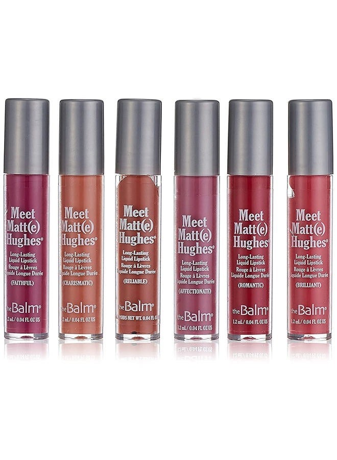 Meet Matt(e) Hughes 6 Mini Long-Lasting Liquid Lipsticks, Volume 2,0.04 Fl Oz (Pack of 6)