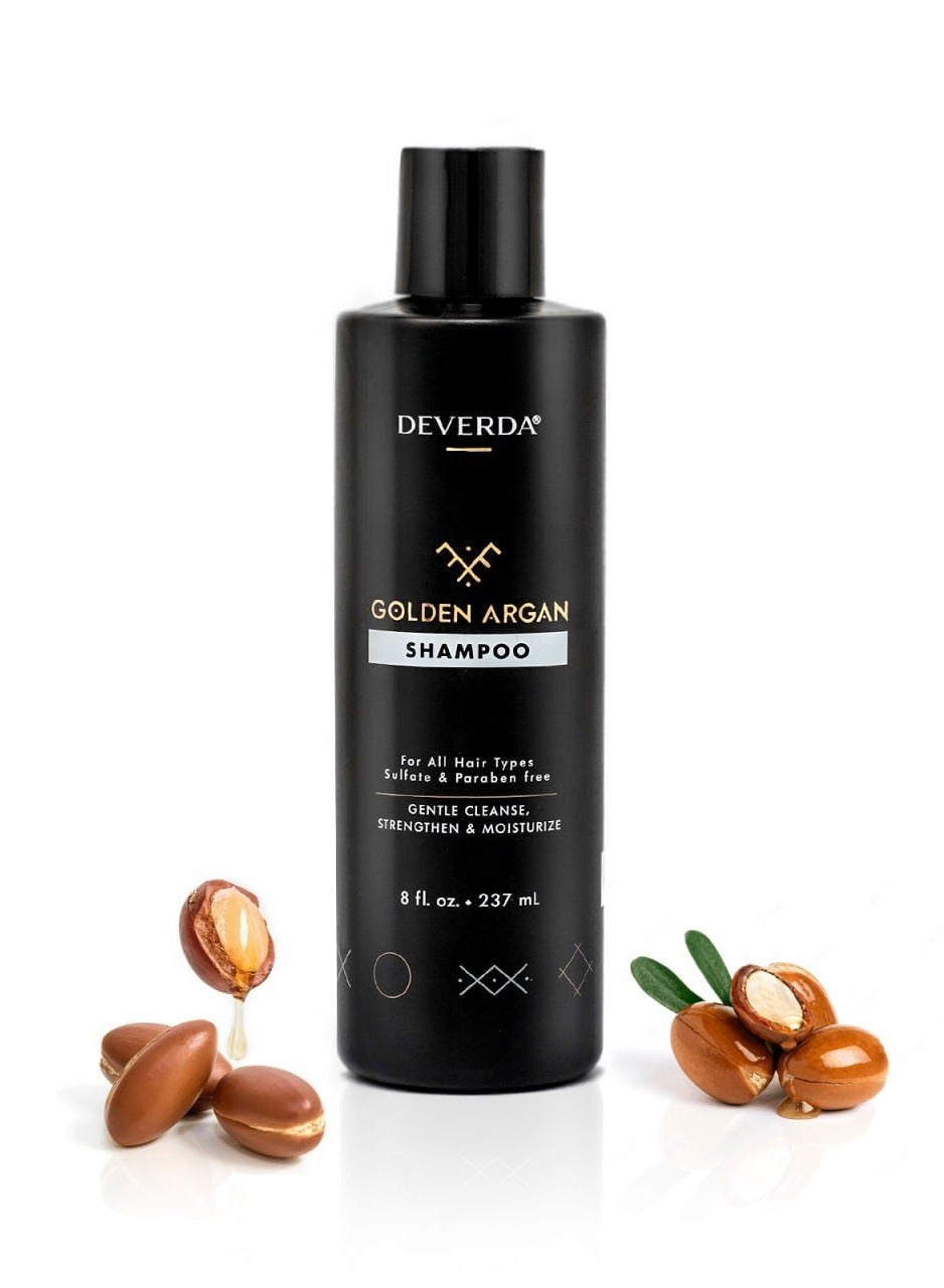 Argan Oil Infused Hair Care Shampoo - Strengthening & Moisturizing Formula for Frizzy, Dry, Damaged Hair - 237ml