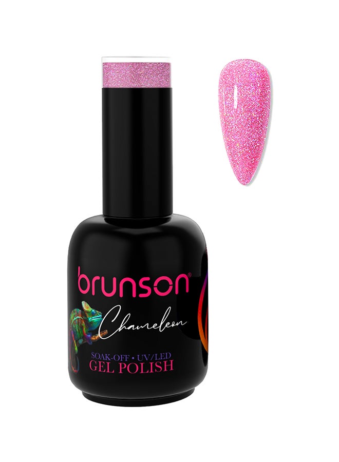 18ml Chameleon Gel Nail Polish: Glossy Shine, Long-Lasting Soak-off UV/LED Gel for Nail Art French Manicure Pedicure. Salon Quality, Chip Resistant, Trendy Sparkly Acrylic Nails.