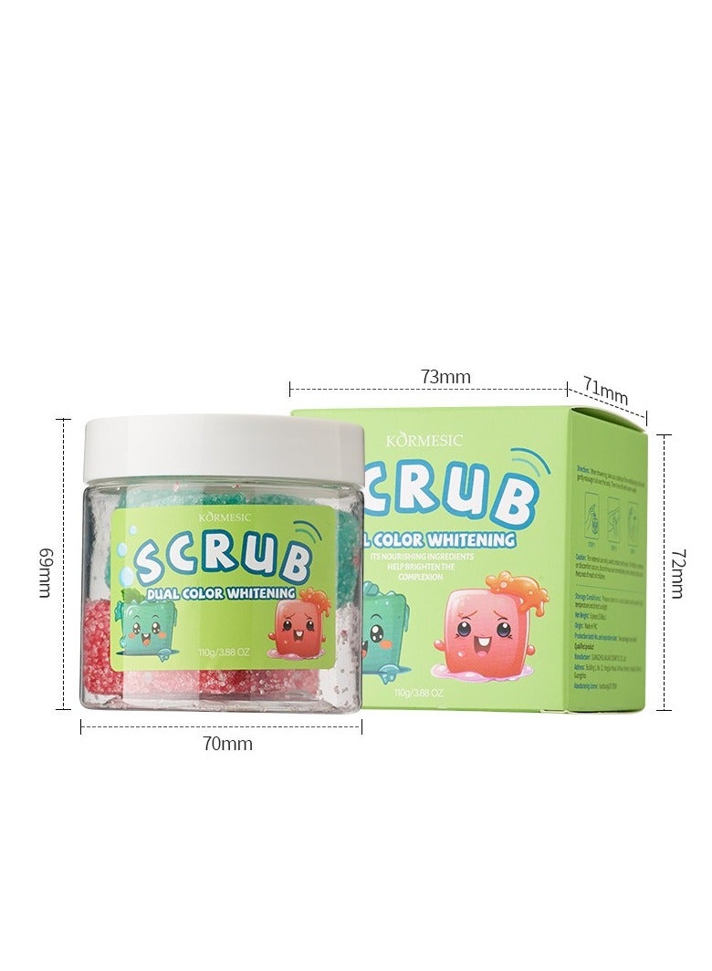 Rose & Avocado Extract Dual-Color Exfoliating Soap Blocks - Nourishing & Gentle Exfoliation