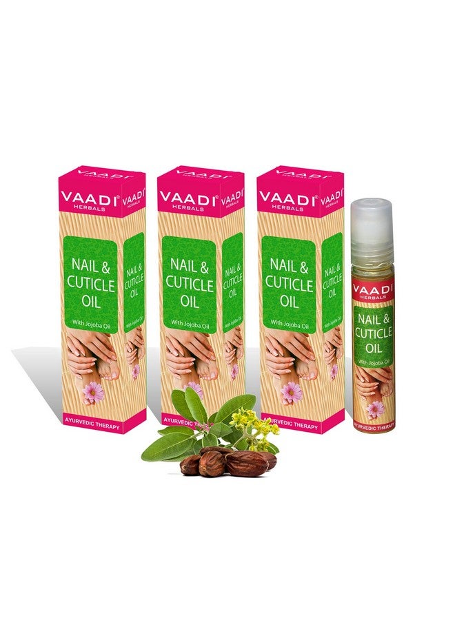 Nail And Cuticle Oil With Jojoba Oil 10Mlx3