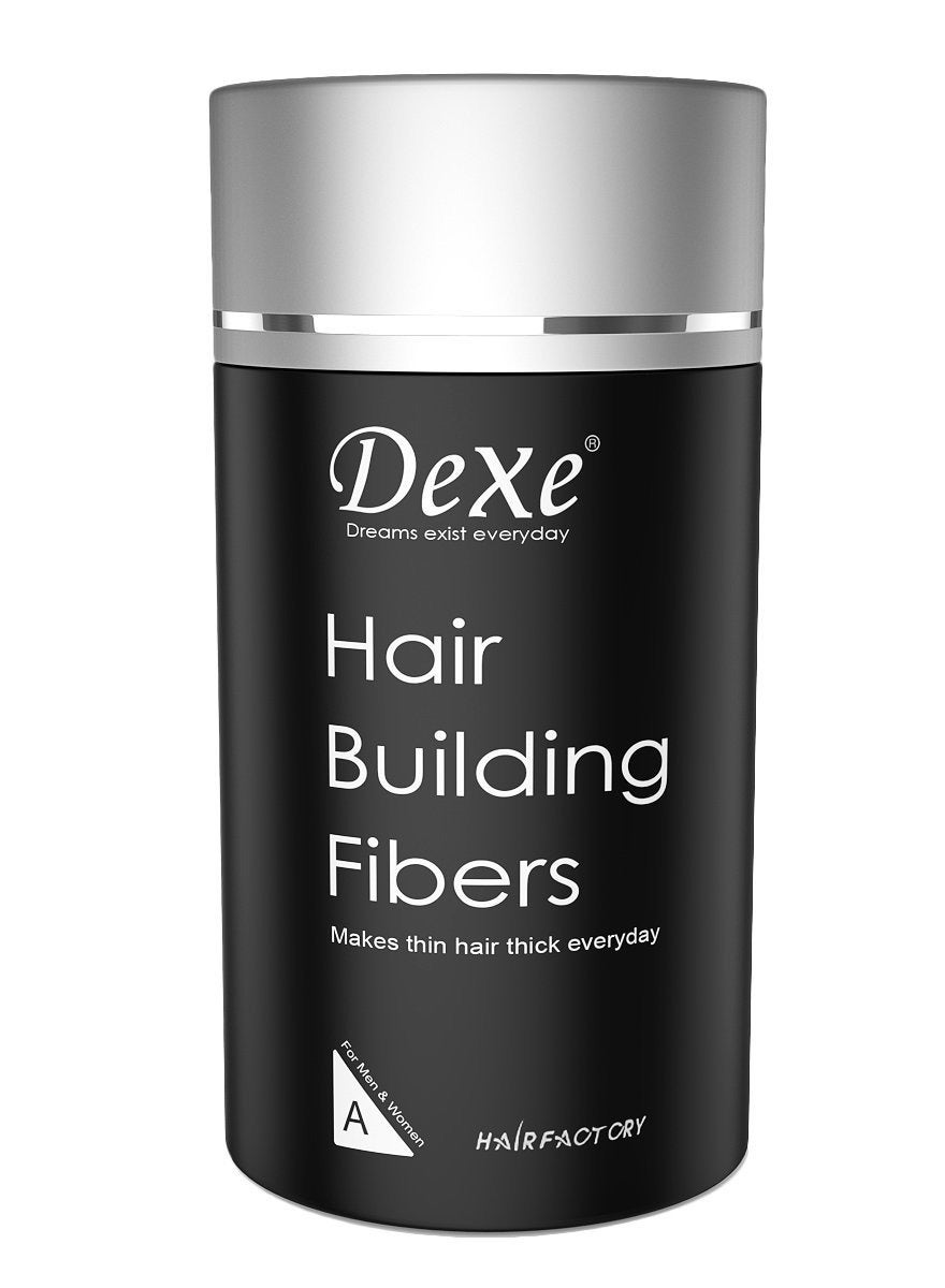 Dexe Classic Necessity Easy to Use Lose Hair Building Fibres 22g, Black